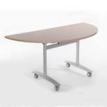 Semi Circular Fliptop Table