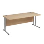Cantilever Straight Desk 600mm Deep
