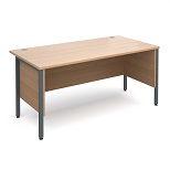 Straight Desk with Side Modesty Panel